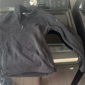 Men's Gray Quarter-Zip Sweater